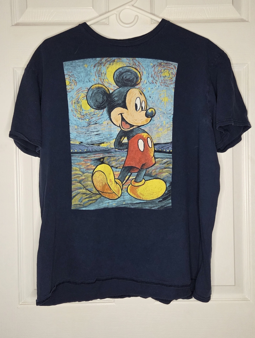Disney Artistic "Starry Night Mickey Mouse" Tshirt Mens Size XL